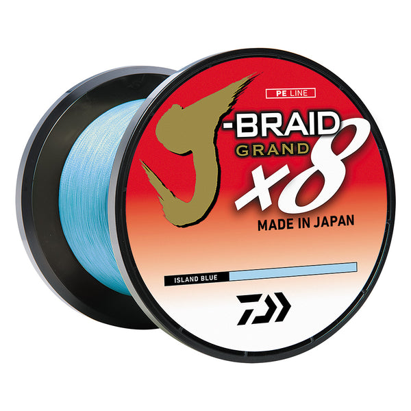 Daiwa J-BRAID x8 GRAND Braided Line - 10 lbs - 300 yds - Island Blue [JBGD8U10-300IB] - Essenbay Marine