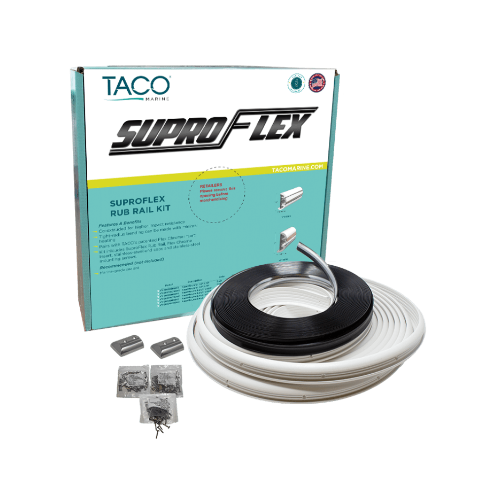 Taco Marine V11-9960WHA60D 1.6 X .78 Small SuproFlex Rub Rail