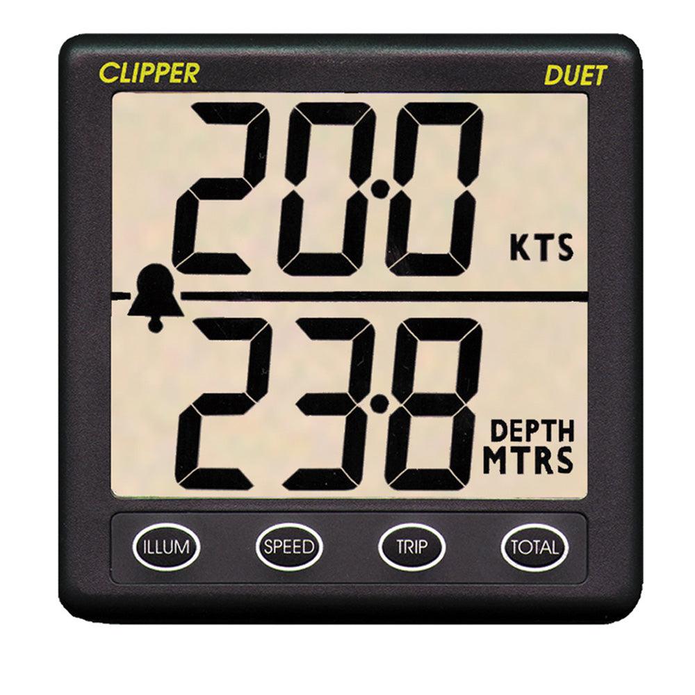 Hawkeye DepthTrax In-Dash Digital Depth & Temp Gauge - Transom Mount