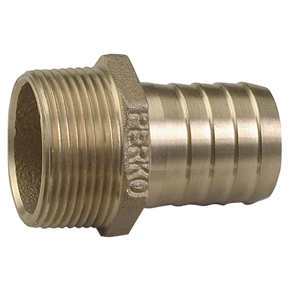 Perko 1" Pipe To Hose Adapter Straight Bronze MADE IN THE USA [0076DP6PLB] - Essenbay Marine