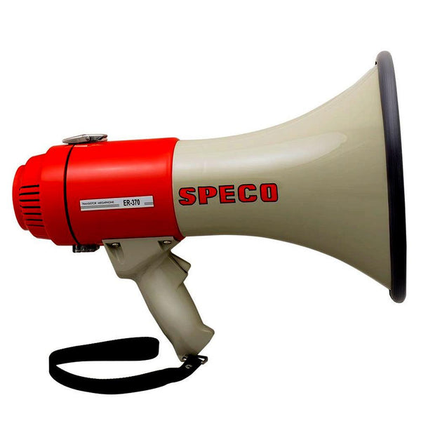 Speco ER370 Deluxe Megaphone w/Siren - Red/Grey - 16W [ER370] - Essenbay Marine