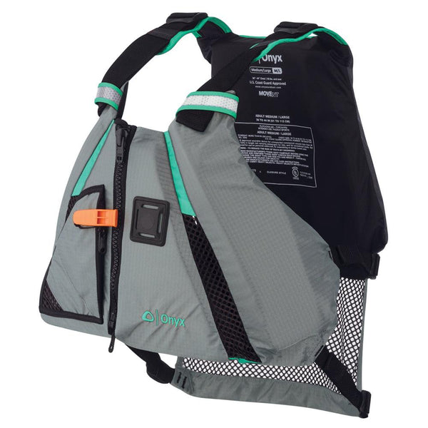 Onyx MoveVent Dynamic Paddle Sports Life Vest - XL/2XL - Aqua [122200-505-060-15] - Essenbay Marine
