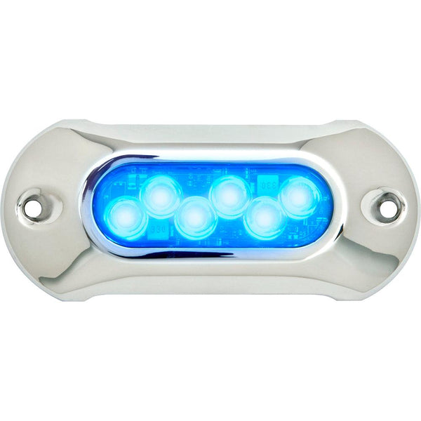 Attwood Light Armor Underwater LED Light - 6 LEDs - Blue [65UW06B-7] - Essenbay Marine