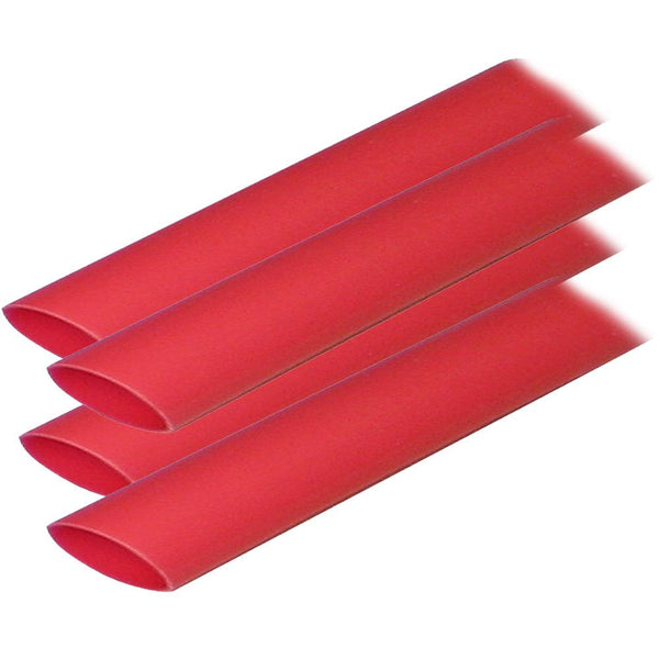 Ancor Adhesive Lined Heat Shrink Tubing (ALT) - 3/4" x 12" - 4-Pack - Red [306624] - Essenbay Marine