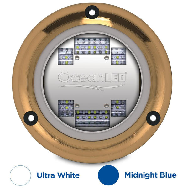 OceanLED Sport S3124s Underwater LED Light - Ultra White/Midnight Blue [012103BW] - Essenbay Marine