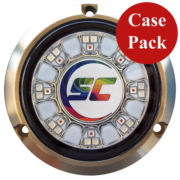 Shadow- Caster SCR-24 Bronze Underwater Light - 24 LEDs - Full Color Changing - *Case of 4* [SCR-24-CC-BZ-10CASE] - Essenbay Marine