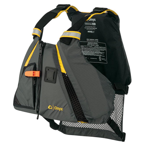 Onyx MoveVent Dynamic Paddle Sports Vest - Yellow/Grey - XL/2XL [122200-300-060-18] - Essenbay Marine