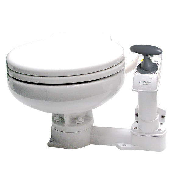 Johnson Pump AquaT Manual Marine Toilet - Super Compact [80-47625-01] - Essenbay Marine