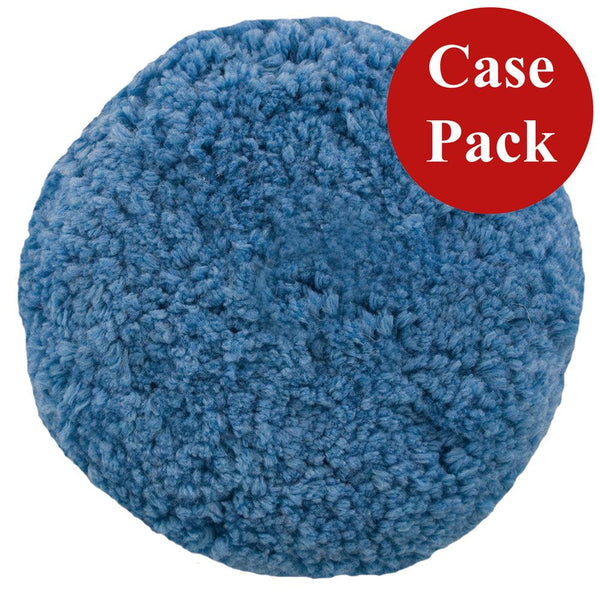 Presta Rotary Blended Wool Buffing Pad - Blue Soft Polish - *Case of 12* [890144CASE] - Essenbay Marine