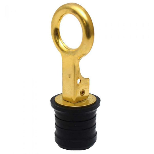 Sea-Dog Brass Snap Handle Drain Plug - 1-1/4" [520072-1] - Essenbay Marine