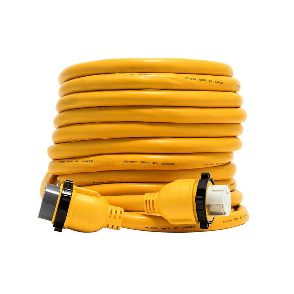 Camco 50 Amp Power Grip Marine Extension Cord - 50 M-Locking/F-Locking Adapter [55623] - Essenbay Marine