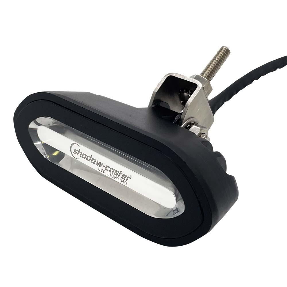 Shadow-Caster Marine Spreader Light, Black Housing, RGBW with Built-in Color Control & Dimming, Bracket Mount
