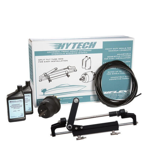 Uflex HYTECH 1.1 Front Mount OB System up to 175HP - Includes UP20 FM Helm, 2qts of Oil, UC95-OBF Cylinder  40 Tubing [HYTECH 1.1] - Essenbay Marine