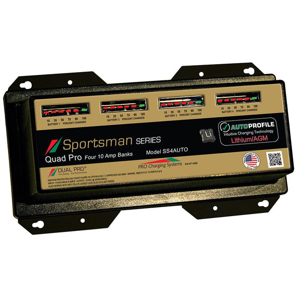 Dual Pro SS4 Auto 40A - 4-Bank Lithium/AGM Battery Charger [SS4AUTO] - Essenbay Marine