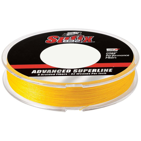 Sufix 832 Advanced Superline Braid - 20lb - Hi-Vis Yellow - 150 yds [660-020Y] - Essenbay Marine