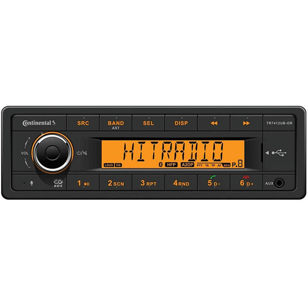 Continental Stereo w/AM/FM/BT/USB - 12V [TR7412UB-OR] - Essenbay Marine