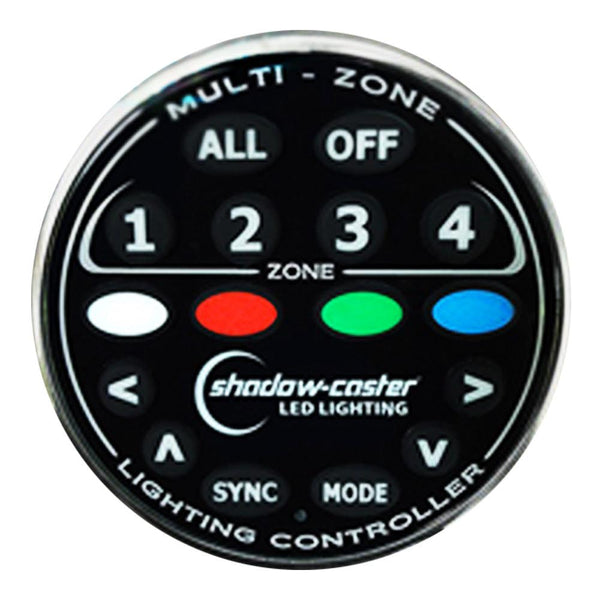 Shadow-Caster Round Zone Controller 4 Channel Remote f/MZ-LC or SCM-LC [SCM-ZC-REMOTE] - Essenbay Marine