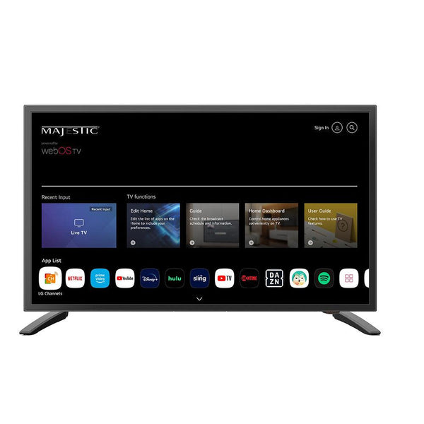 Majestic 19" 12V Smart LED TV WebOS, Mirror Cast  Bluetooth - North America Only [MJSLT190U] - Essenbay Marine