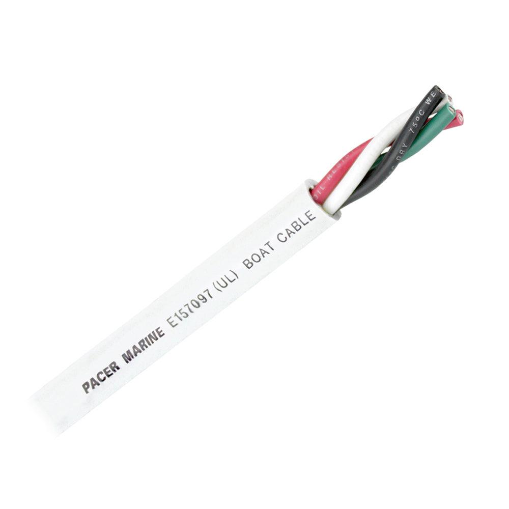 Pacer Round 3 Conductor Cable - 100 - 10/3 AWG - Black, Green White 