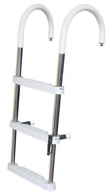 JIF Marine 4 or 5 Step Under-Deck Mounting Pontoon Ladder