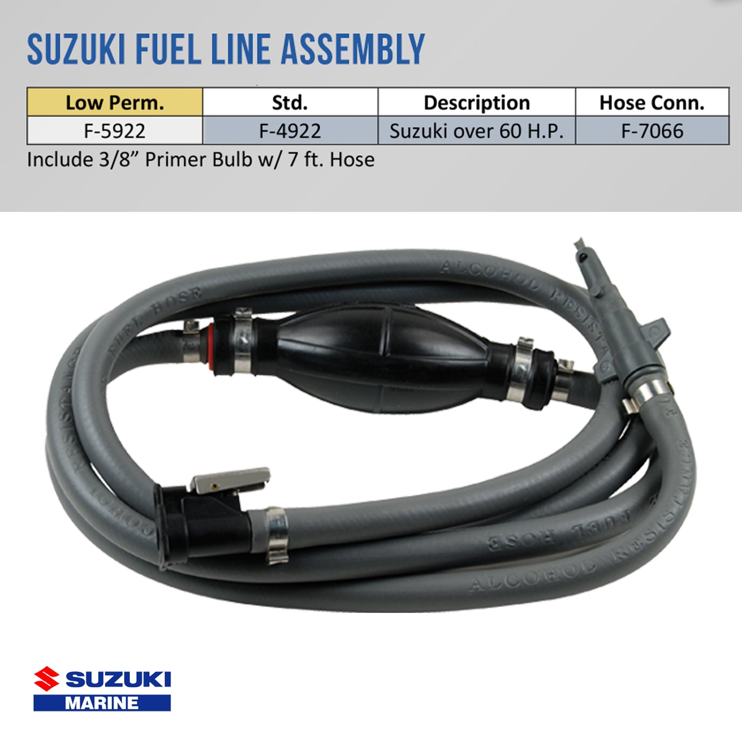 Whitecap Suzuki Fuel Line Assembly F5922 Essenbay Marine