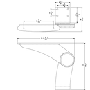 TACO Marine Pivot Armrest Port Side Aluminum Powder Coated Black K10-0004A-BKA - Essenbay Marine