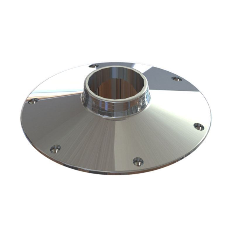 TACO Marine 9-7/8" O.D. Aluminum Table Base Support Surface Mount for 3" Pedestal Z10-4070BLY76MM - Essenbay Marine
