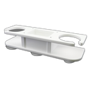 TACO Marine 2-Drink Poly Holder With Catch All P01-2000W - Essenbay Marine