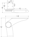 TACO Marine Pivot Armrest Starboard Side Aluminum K10-0004B-SKW - Essenbay Marine