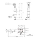 Taco Marine Grand Slam 390 Mount For 1-1/2" Outrigger  GS390 Pair - Essenbay Marine