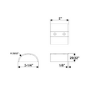 TACO Marine Stainless Steel Medium Dive Door Suproflex End Cap F16-0273 - Essenbay Marine
