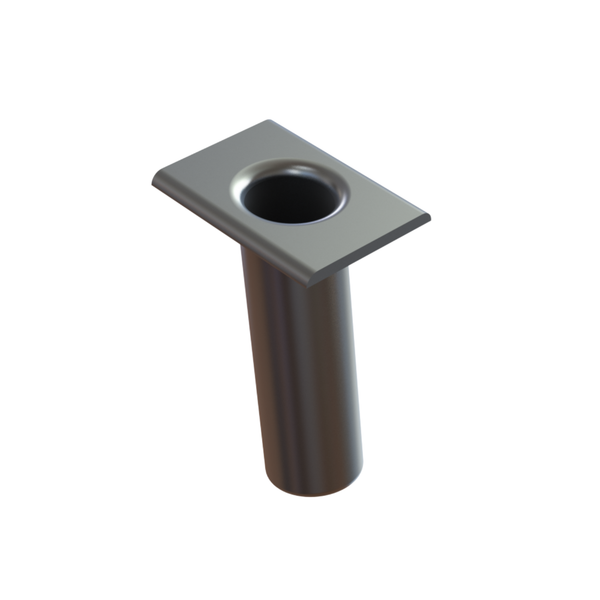 Taco Aluminum Rod Holder 10º Weld-On, 1-1/2" Inside DIA F31-0750BXY