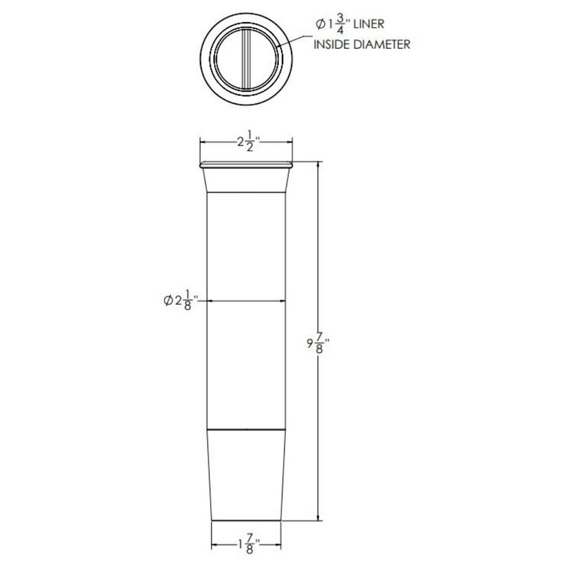 Taco Marine Polished Brite Anodized Rod Holder F31-2200BXZ