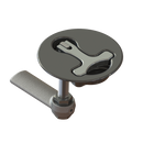 TACO Marine Round Black 2-1/2" Nylon Latch-Tite Latch F42-2500BKSS - Essenbay Marine