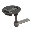 TACO Marine Round Black 2-1/2" Nylon Latch-Tite Latch F42-2500BKSS - Essenbay Marine