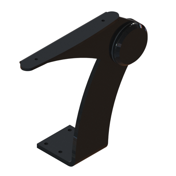 TACO Marine Pivot Armrest Port Side Aluminum Powder Coated Black K10-0004A-BKA - Essenbay Marine