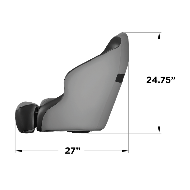 TACO Marine Limited Edition Anclote Bucket Seat, Ivory & Marble BA1-25-OBS