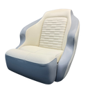 TACO Marine Limited Edition Anclote Bucket Seat, Ivory & Marble BA1-25-OBS - Essenbay Marine