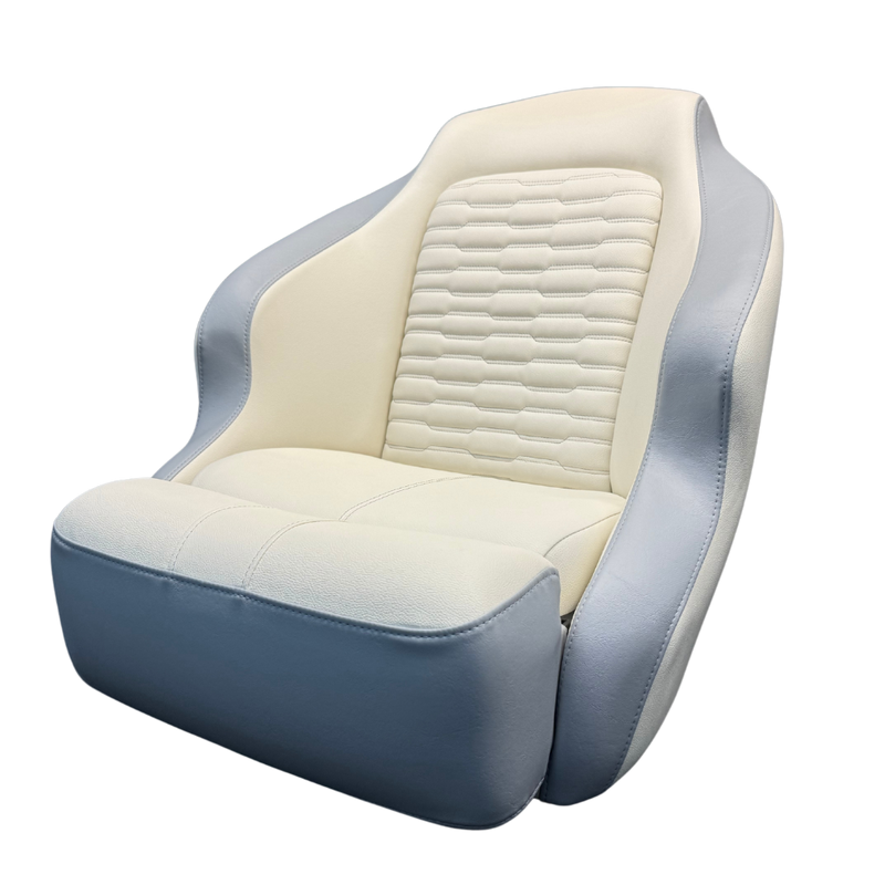 TACO Marine Limited Edition Anclote Bucket Seat, Ivory & Marble BA1-25-OBS