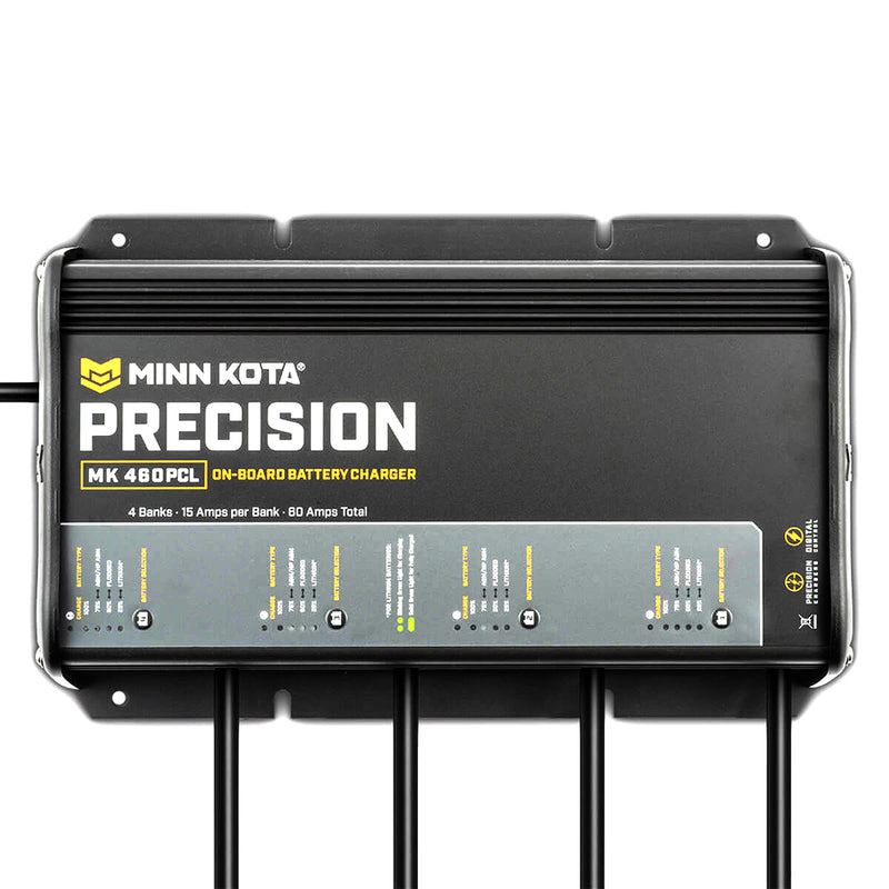 Minn Kota On-Board Precision Charger MK-460 PCL 4 Bank x 15 AMP LI Optimized Charger [1834604] - Essenbay Marine