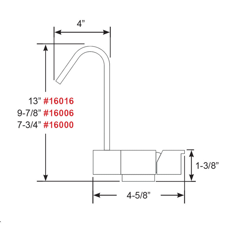 Scandvik Geometric Style Fold Down Mixer - 7.75" Height [16000] - Essenbay Marine