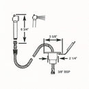 Scandvik Recessed Transom Shower w/6 Hose - White [10055P] - Essenbay Marine