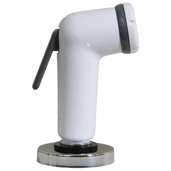 Scandvik Straight Handle Pull Out Sprayer - White w/6 Hose [10196P] - Essenbay Marine