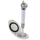 Scandvik Recessed Shower w/6 White Hose - Push-Button [12106P] - Essenbay Marine