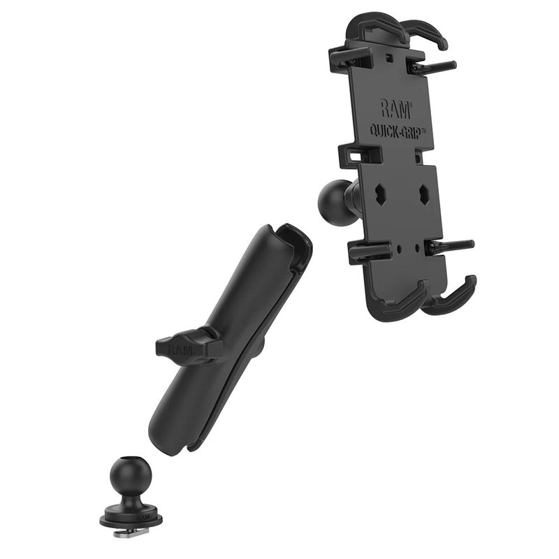 RAM Mount Quick-Grip XL Phone Mount w/Track Ball Base - Long [RAM-HOL-PD4-C-354-TRA1U] - Essenbay Marine