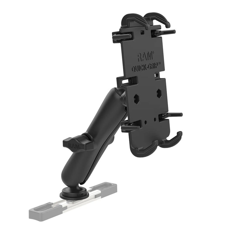 RAM Mount Quick-Grip XL Phone Mount w/Track Ball Base - Long [RAM-HOL-PD4-C-354-TRA1U] - Essenbay Marine