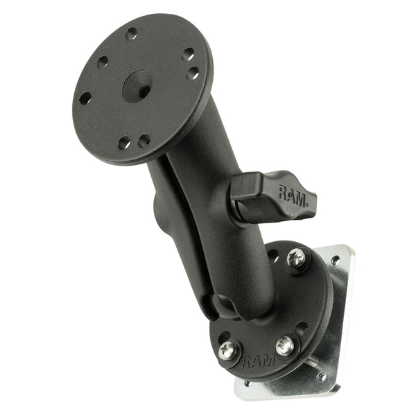 RAM Mount Double Ball Mount w/Backing Plate [RAM-B-101U-225B2] - Essenbay Marine