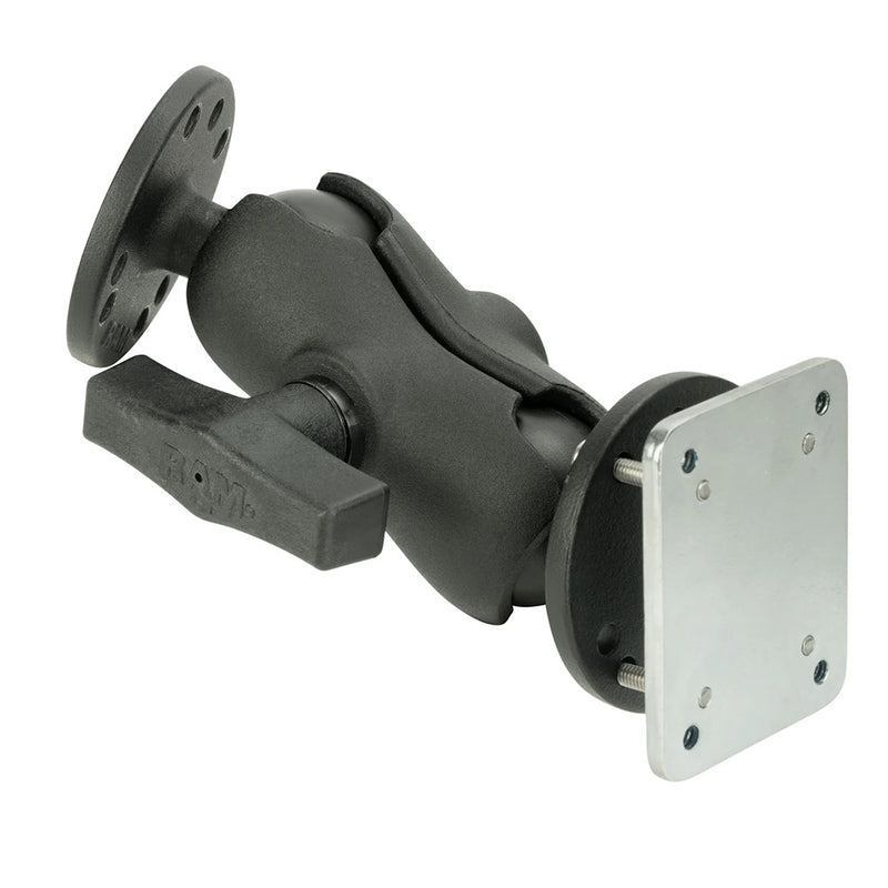 RAM Mount Drill-Down Dashboard Mount w/Backing Plate - C Size Short [RAM-101-B-225B2U] - Essenbay Marine