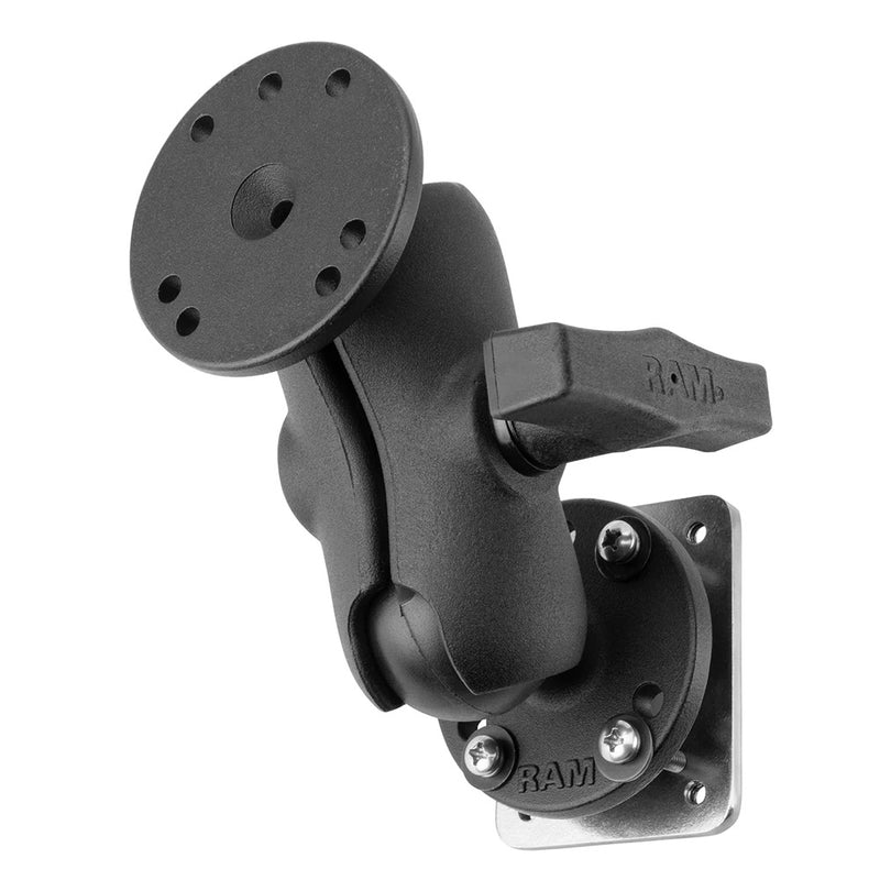 RAM Mount Drill-Down Dashboard Mount w/Backing Plate - C Size Short [RAM-101-B-225B2U] - Essenbay Marine