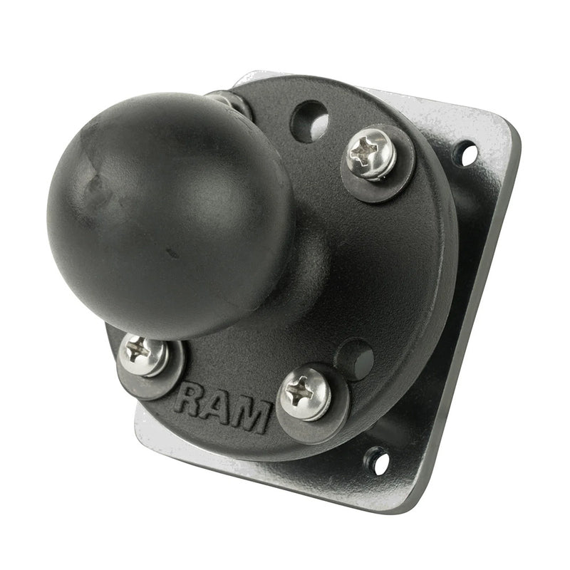 RAM Mount Drill-Down Dashboard Ball Base w/Backing Plate - C Size [RAM-202-225-2U] - Essenbay Marine